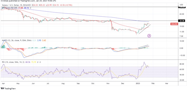SOL/USD 1-денний графік ціни. Джерело: TradingView